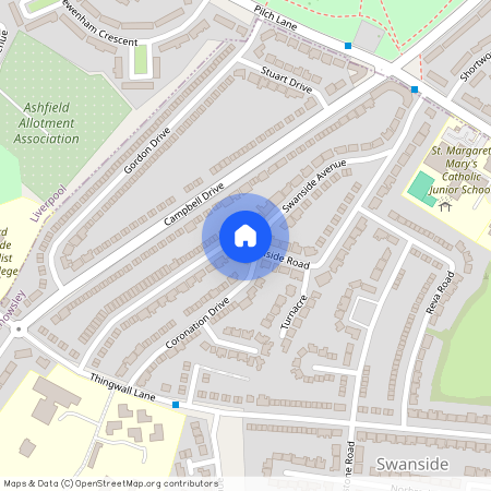 Swanside Road, Liverpool, Merseyside, L14