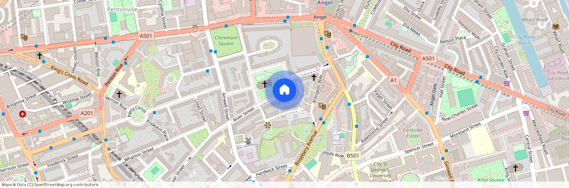 Myddelton Square, Angel EC1R, London