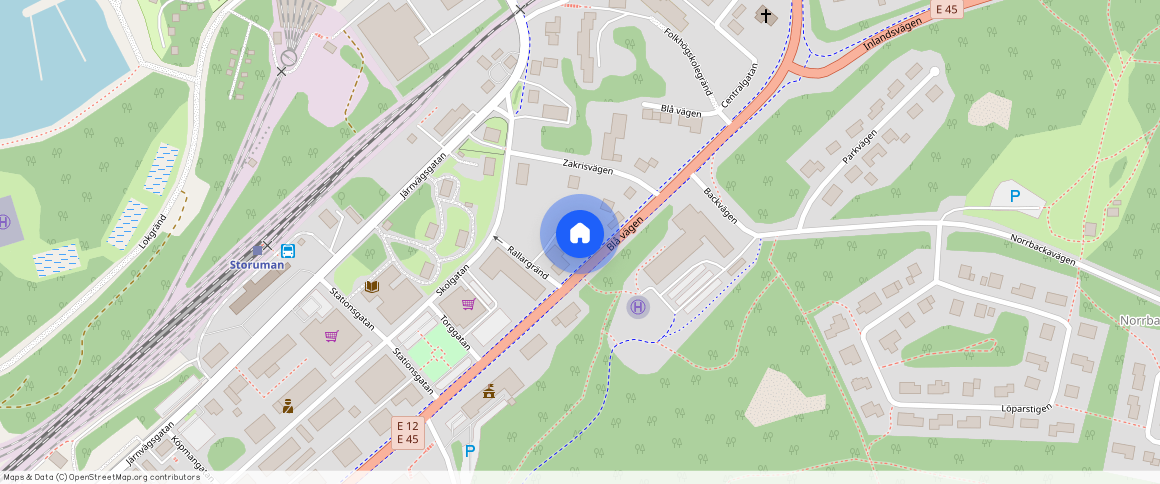 Storuman, Blå vägen 245