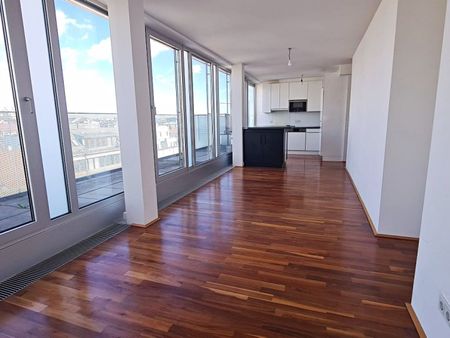 TERRASSENHIT, STUMPERGASSE, 92 m2 Dachgeschoß mit 33 m2 Freifläche, 3 Zimmer, Komplettküche, Wannenbad, Parketten, Klimaanlage, FUZO Mariahilfer Straße - Photo 3
