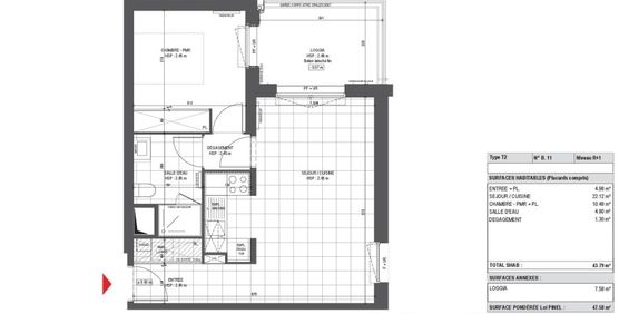 Location Appartement 2 pièces 43m² ST VINCENT DE TYROSSE 40230 - Photo 3