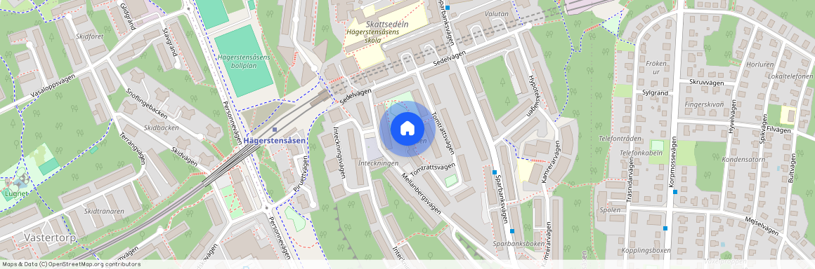 Tomträttsvägen 26, Hägerstensåsen