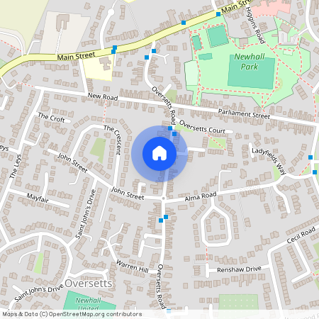 Oversetts Road, Newhall