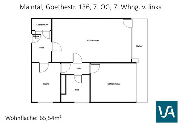 ﻿Schöne 2-Zimmer-Wohnung mit Tageslichtbad und Balkon in Maintal-Bischofsheim zu vermieten - Foto 1