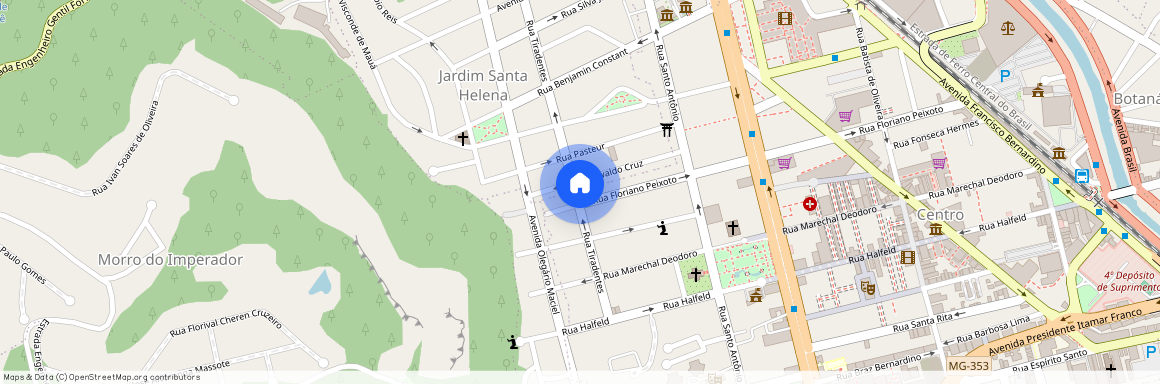 Rua Tiradentes - até 509/510, Santa Helena, Juiz de Fora, MG, 36015360