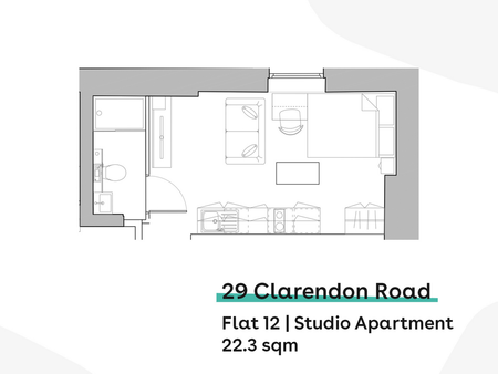 Studio to rent - Photo 3