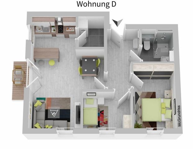 Betreutes Wohnen in wundervoll modernen Wohnungen in Drochtersen - Photo 1