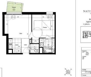 Appartement à louer 2 pièces 40.02m² - Photo 4