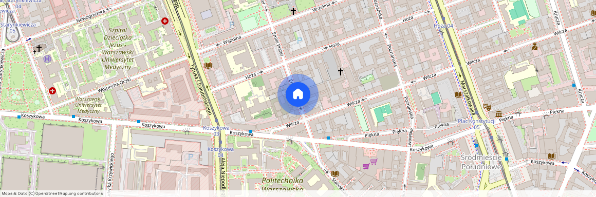 ul. Emilii Plater, Śródmieście Południowe, Śródmieście, Warszawa, mazowieckie