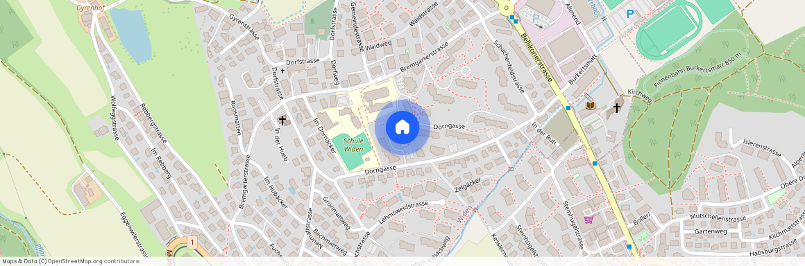 Dorngasse 35, 8967 Widen, Lageplan