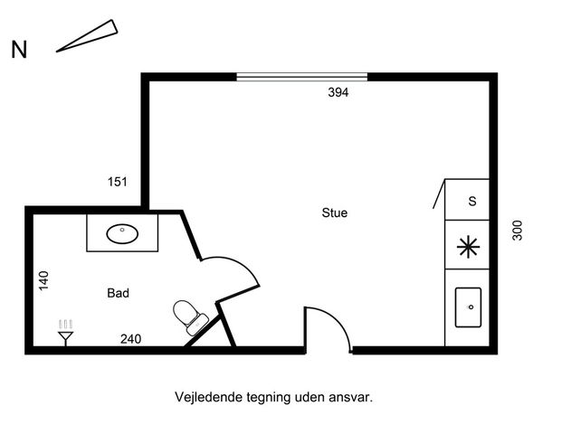 1-værelses lejlighed i centrum - Foto 1