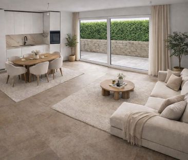 NEUBAU AN TOPLAGE MIT GROSSZÜGIGEM SITZPLATZ (40 M²) SOWIE EIGENER ... - Foto 2