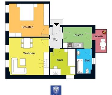 Attraktive Wohnung mit Balkon in Meißen! - Photo 3