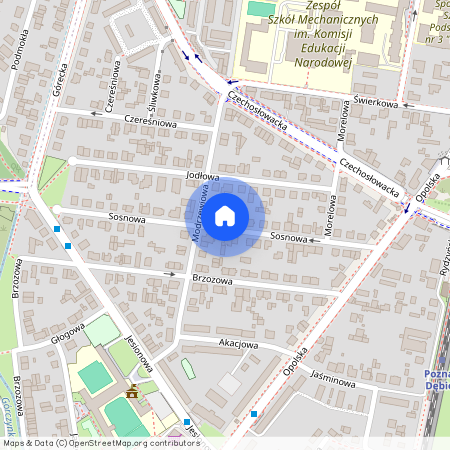 ul. Sosnowa, Dębiec, Wilda, Poznań, wielkopolskie