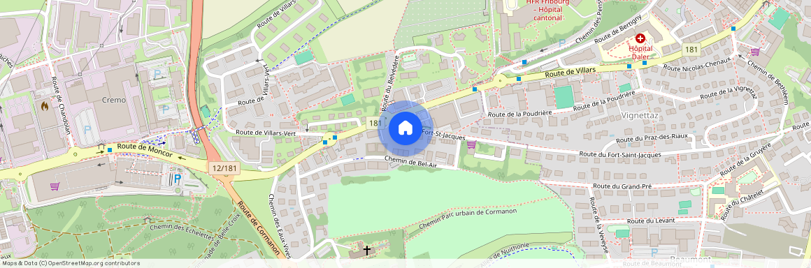 1752, Villars-sur-Glâne, Route Du Fort-Saint-Jacques, 161