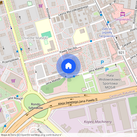 ul. Jana Matejki, Centrum Południe, Zabrze, śląskie