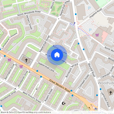 Burnbank Gardens, Woodside, Glasgow, G20