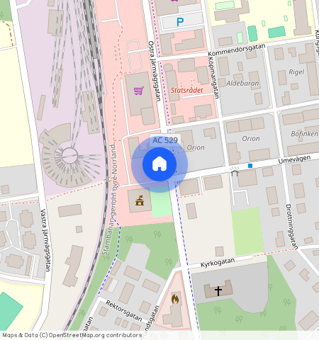 Östra järnvägsgatan **, Vännäs