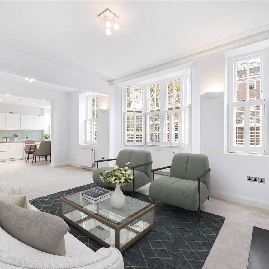 A charming raised ground floor three bedroom apartment located within a highly desirable residential mansion block benefiting from porters and a stunning communal garden. - Photo 1