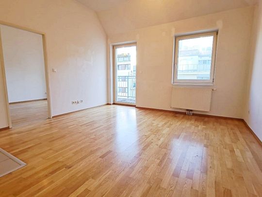 HOFRUHELAGE, DACHGESCHOSS, 79 m2 Neubau mit 6 m2 Balkon, Wohnküche, 2 Zimmer, Wannenbad, Parketten, Bernhardtstalgasse - Foto 1