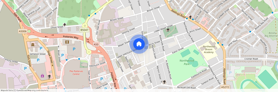 Upper Hillchurch Street, Staffordshire ST1