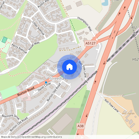 Burton Road, Streethay