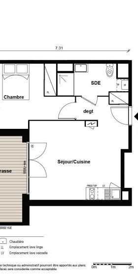 Location Appartement 2 pièces 41m² EAUNES 31600 - Photo 2