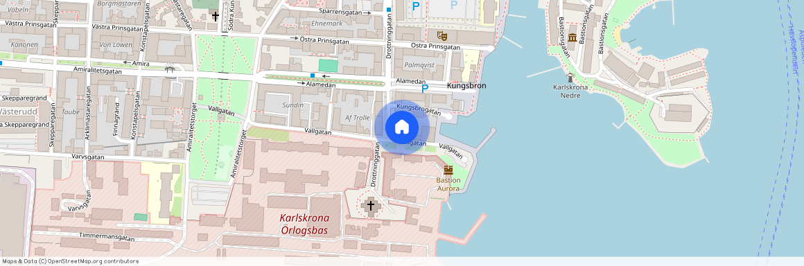 Trossö/centrum, Karlskrona, Blekinge, Vallgatan 6