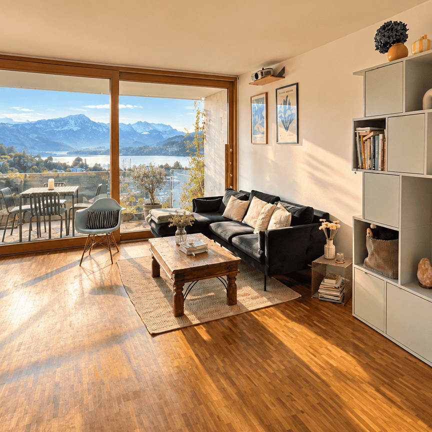 Maisonette-Wohnung mit Berg - und Seesicht - Photo 1
