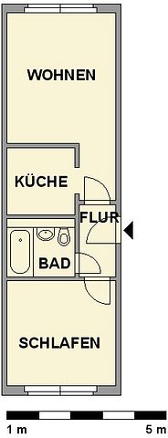 2-Raum-Erdgeschosswohnung ab Herbst verfügbar - Foto 4