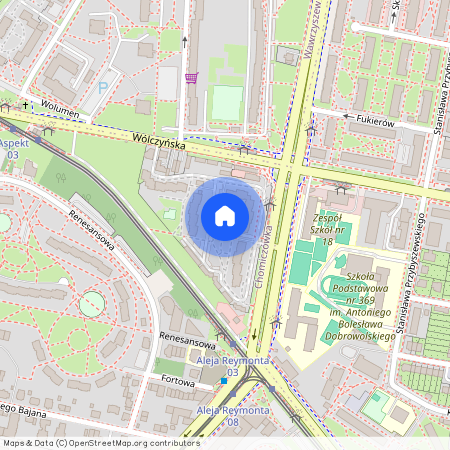 al. Aleja Władysława Reymonta, Chomiczówka, Bielany, Warszawa, mazowieckie