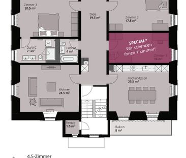 4.5 Zimmer, 143 m², 1. Stock - Photo 6