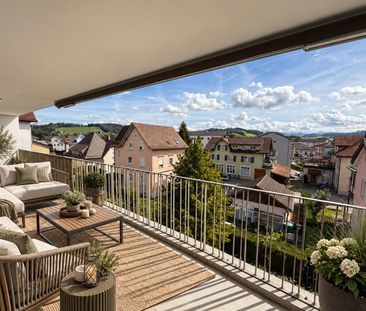 Grosszügige 3½-Zimmer-Wohnung mit Balkon und 105 m² in Bazenheid - Foto 4
