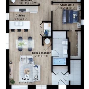 LOGEMENTS 5.5 À LOUER, NEUF - Photo 3