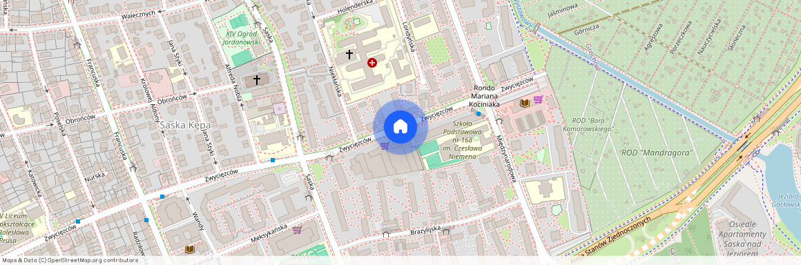 Warszawa, Praga-Południe, Saska, Kępa, Zwycięzców