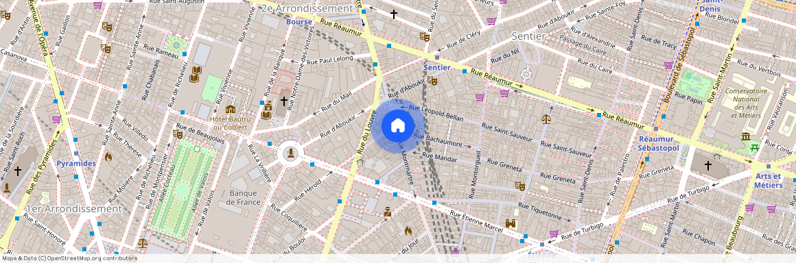 Rue Bachaumont et Rue Montmartre 75002 Paris (2e arrondissement)