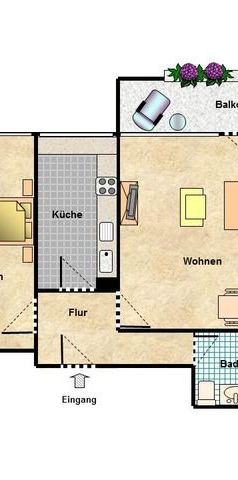 2-Zimmer-Wohnung in Erlangen-Bruck, Geschwister-Scholl-Str. - 2 Jahre Mindestmietdauer - - Foto 1