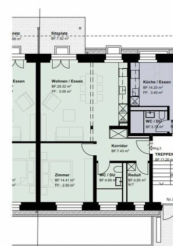2.5 Zimmer, 60 m² - Photo 3