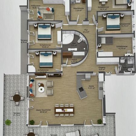 6.5 Zimmer, 220 m², 3. Stock - Photo 4