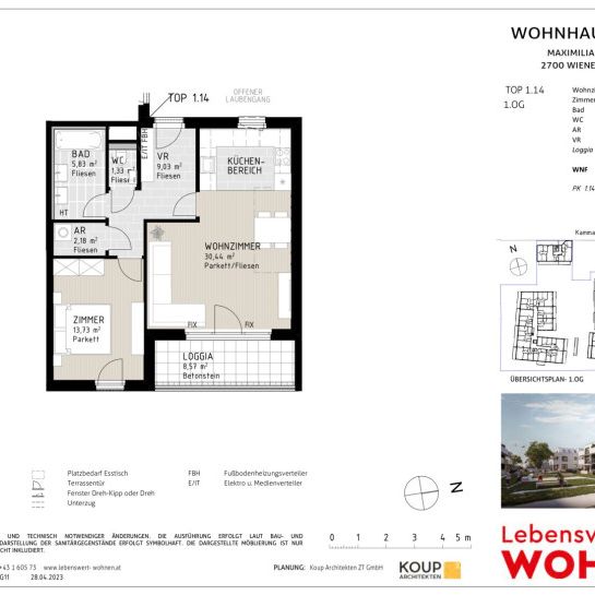 Miete mit Kaufoption nahe Stadtpark! Stabile Mietpreise! - Foto 1
