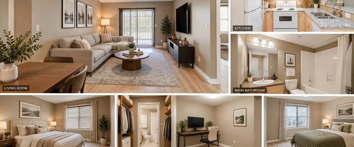 2 Bed + Den / 2 Bath | ALL Utilities Included | Heated Parking — 2 Bedrooms Condo Unit - Photo 1