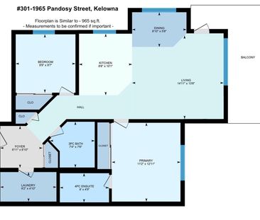 Avail. Now: Top Floor, Corner 2 bed, 2 bath unit - Photo 4