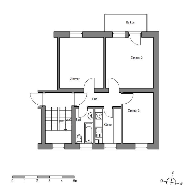 Kleine Drei-Zimmer-Wohnung zum 01.10.2024 - "Freie Scholle eG" - Photo 1