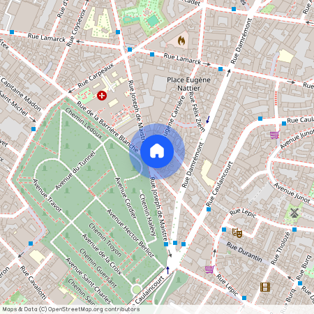 2 bis rue Eugene Carriere, 75018 Paris 18