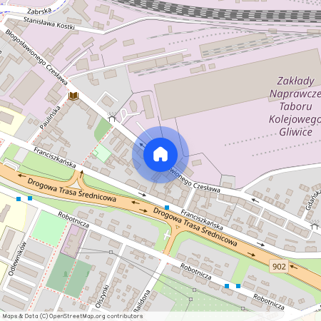 ul. bł. Czesława, Baildona, Gliwice, śląskie