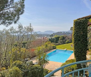 A louer, Mougins Cote d'Azur, villa de 5 chambres doubles, piscine - Photo 2