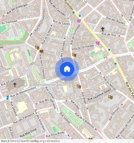 ** Rue des Cascades, 75020 Paris 20