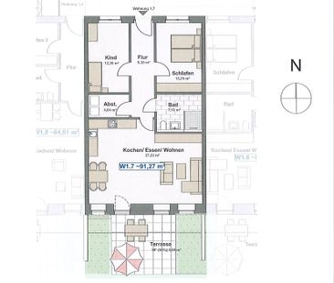 3-ZKB-Mietwohnung mit Terrasse und Garten nahe Obersee! - Foto 1
