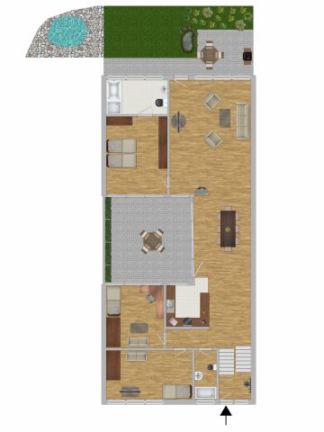 Voll möbliertes Einfamilienhaus mit All-inclusive-Warmmiete - Foto 3