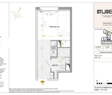 Location Appartement 1 pièce Meublé 18m² NANTES 44300 - Photo 1